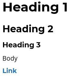 Portfolio Typography with Hierarchy