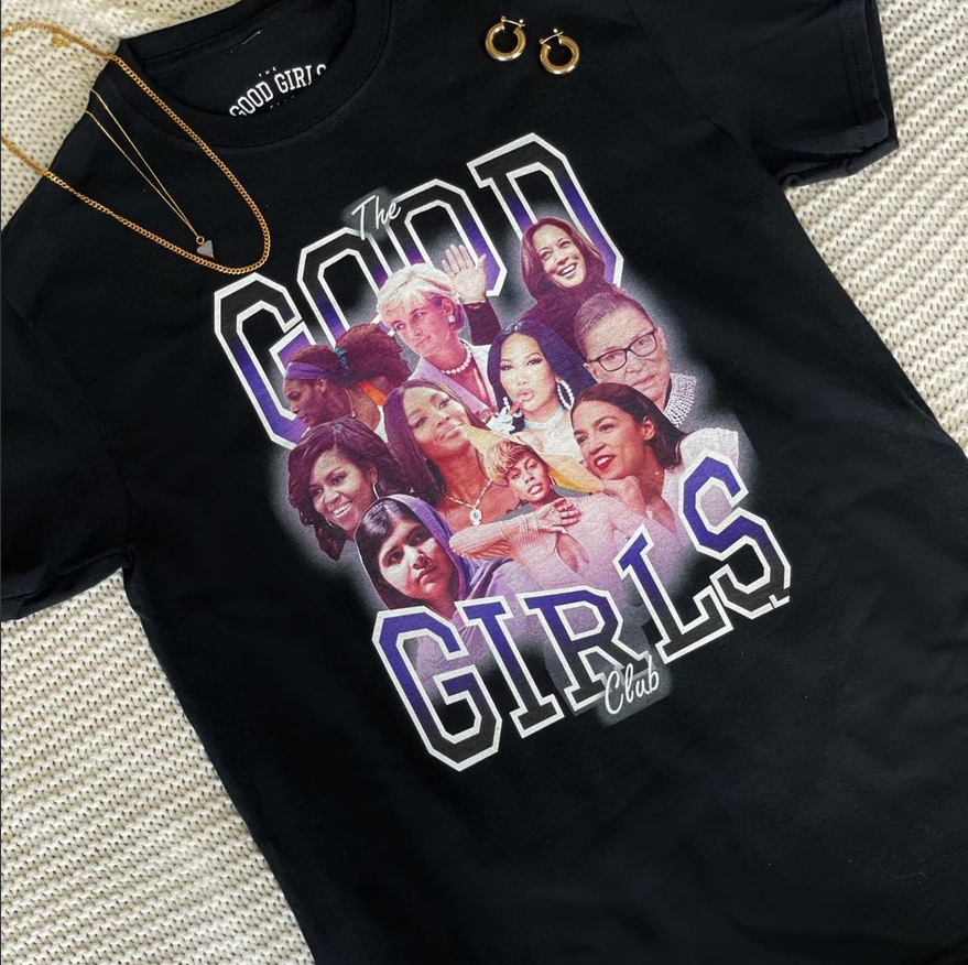 tggc shirt laid flat on display