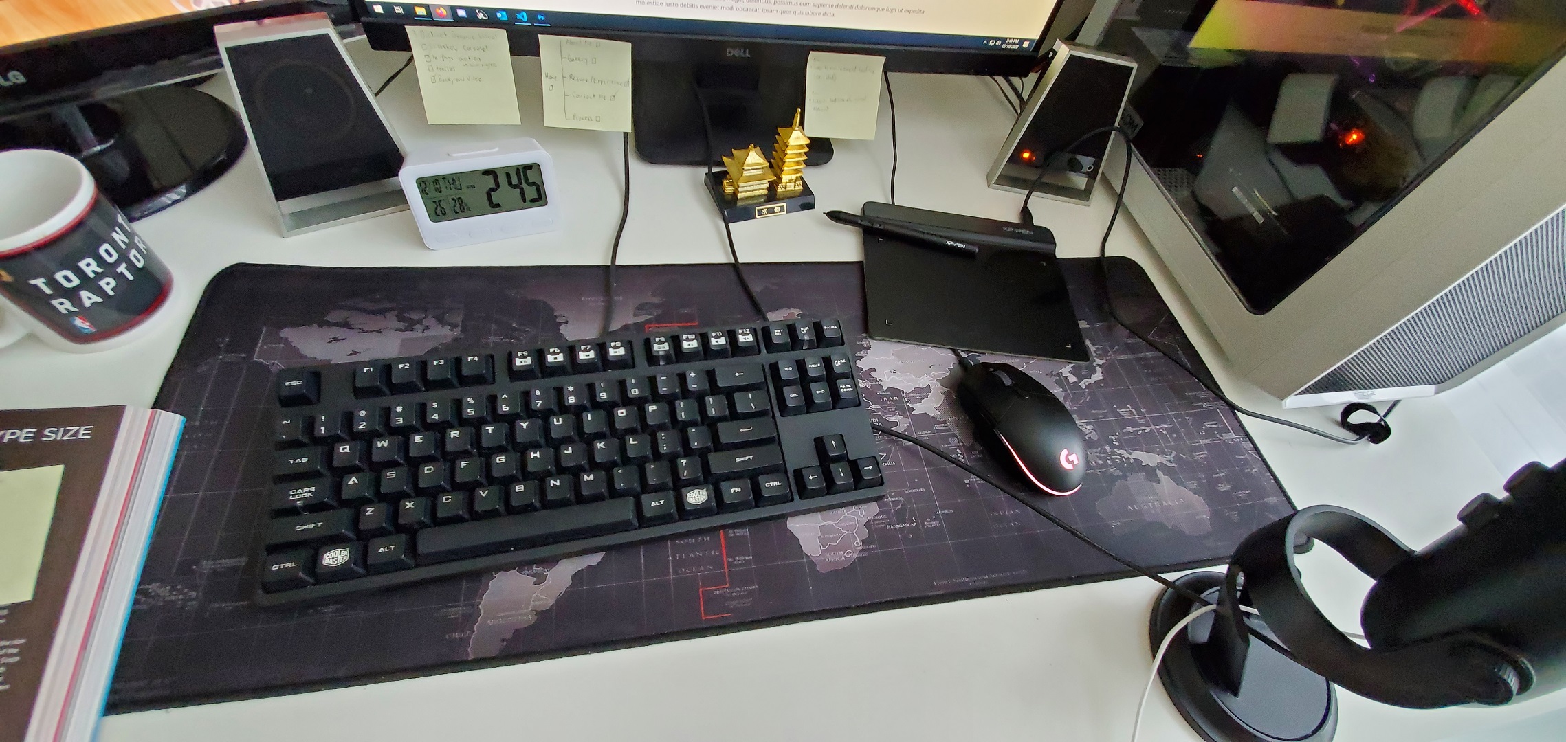 Shot of desk workspace