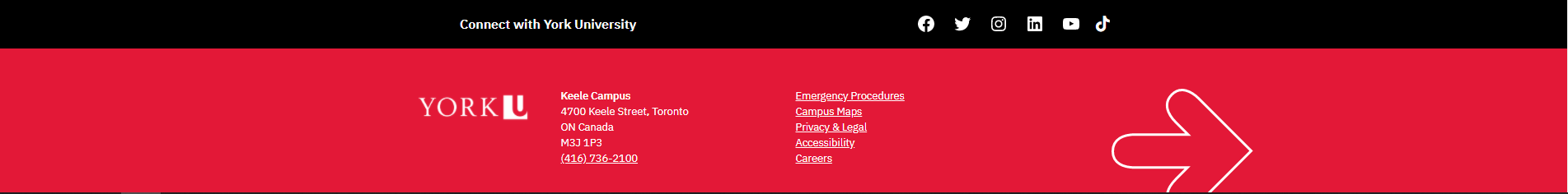YorkU footer