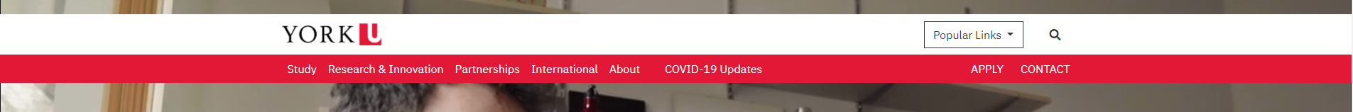 YorkU navbar